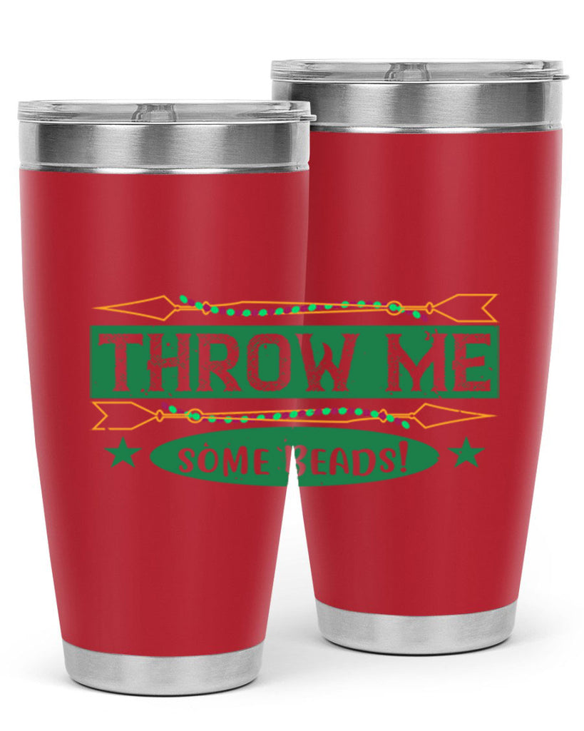 throw me some beads 34#- mardi gras- Tumbler