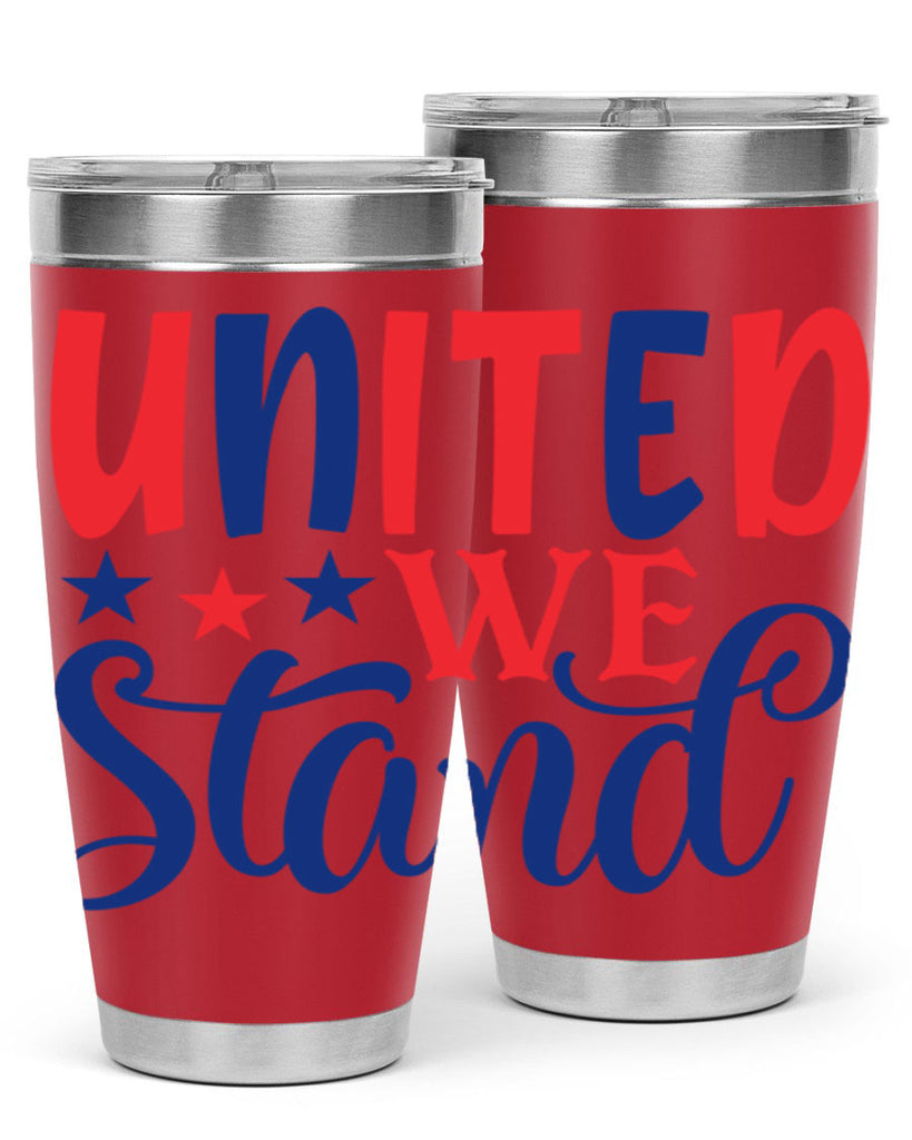united we stand Style 75#- Fourt Of July- Tumbler