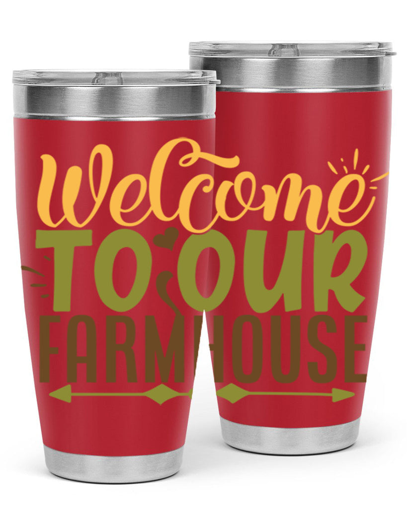 welcome to our farmhouse 2#- farming and gardening- Tumbler