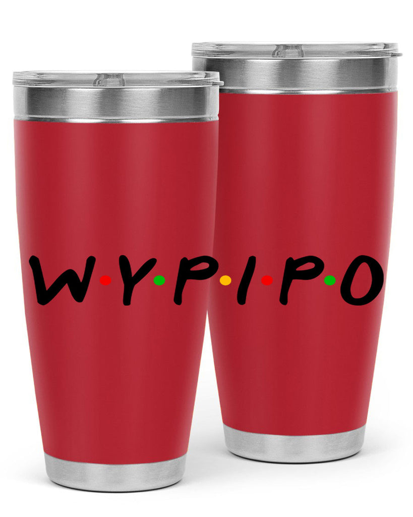 wypipo 7#- black words phrases- Cotton Tank