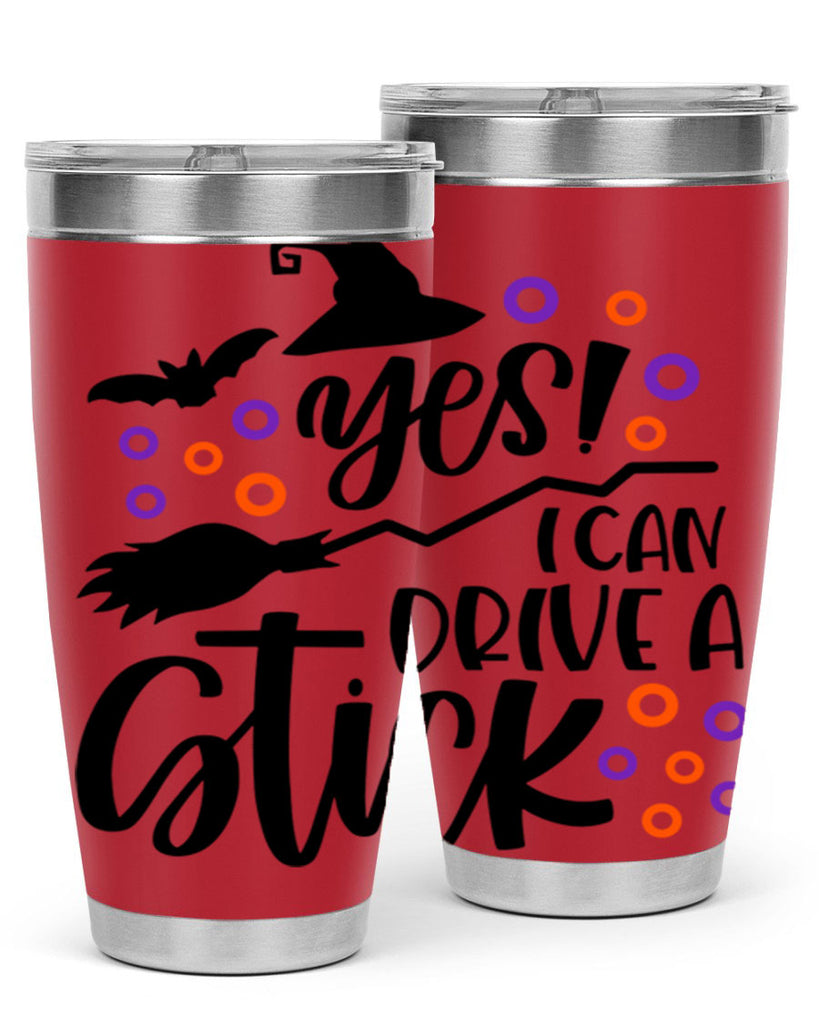 yes i can drive a stick 3#- halloween- Tumbler