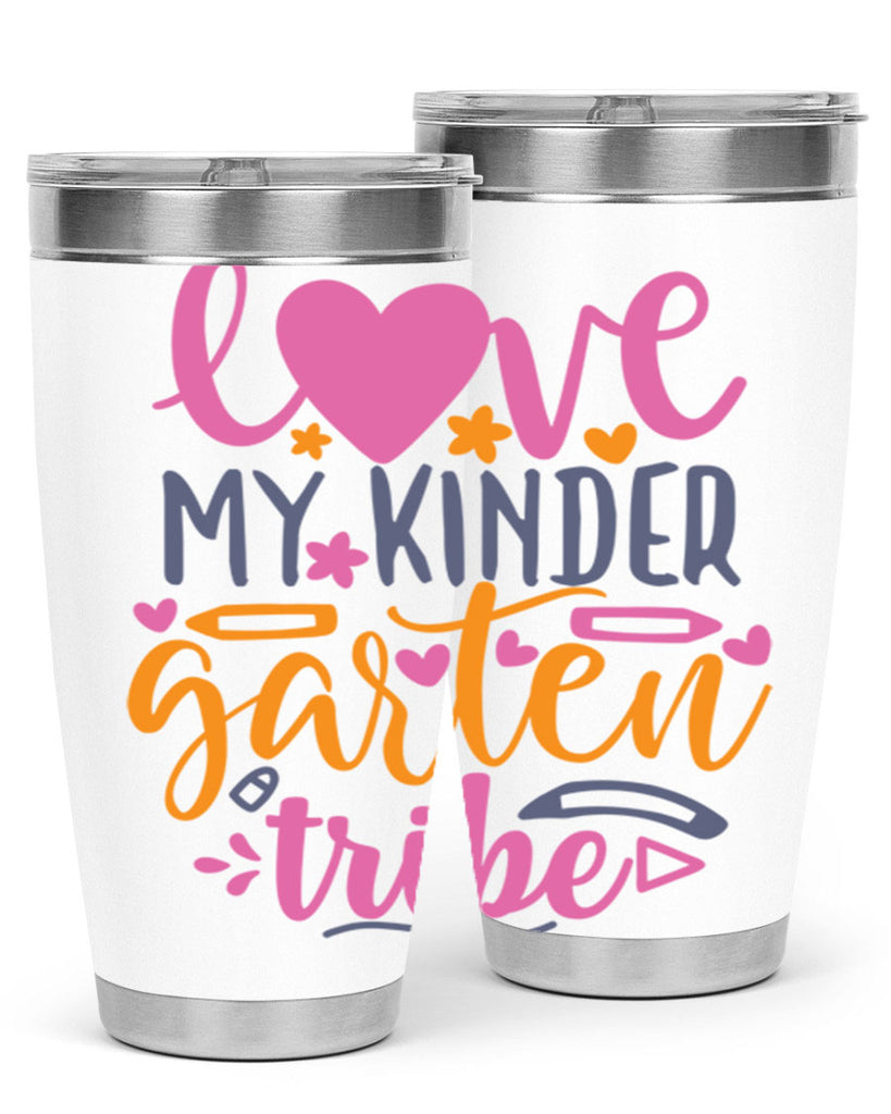 100 love my kinder garten tribe 36#- 100 days of school- Tumbler