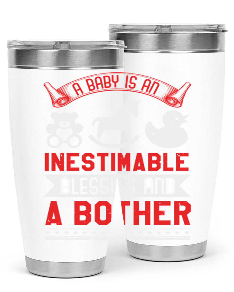 A baby is blessing and a bother Style 50#- baby shower- tumbler