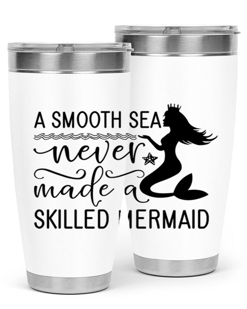 A smooth sea never made 12#- mermaid- Tumbler