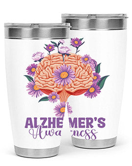 AlzheimerS Awareness Brain 12#- alzheimers- Tumbler