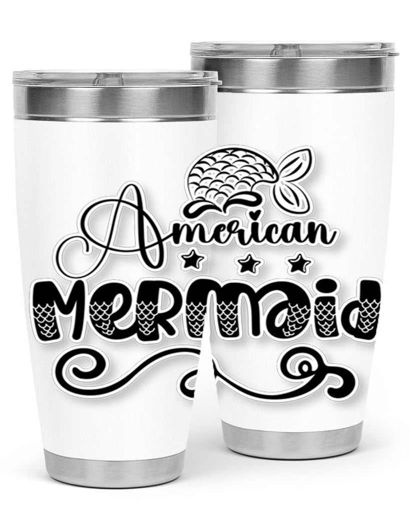American Mermaid 15#- mermaid- Tumbler