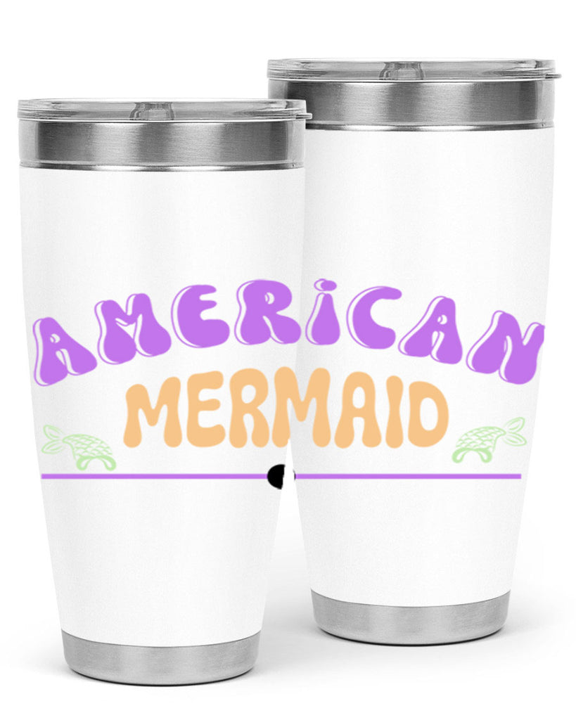 American Mermaid 16#- mermaid- Tumbler