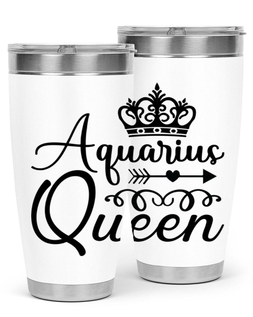 Aquarius queen 74#- zodiac- Tumbler