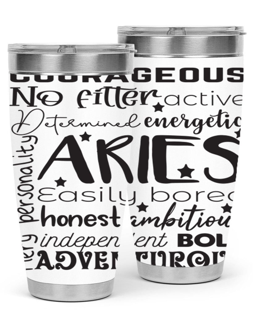 Aries 564#- zodiac- Tumbler