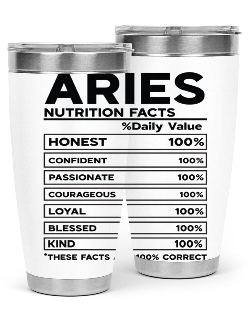 Aries Nutrition Facts 97#- zodiac- Tumbler