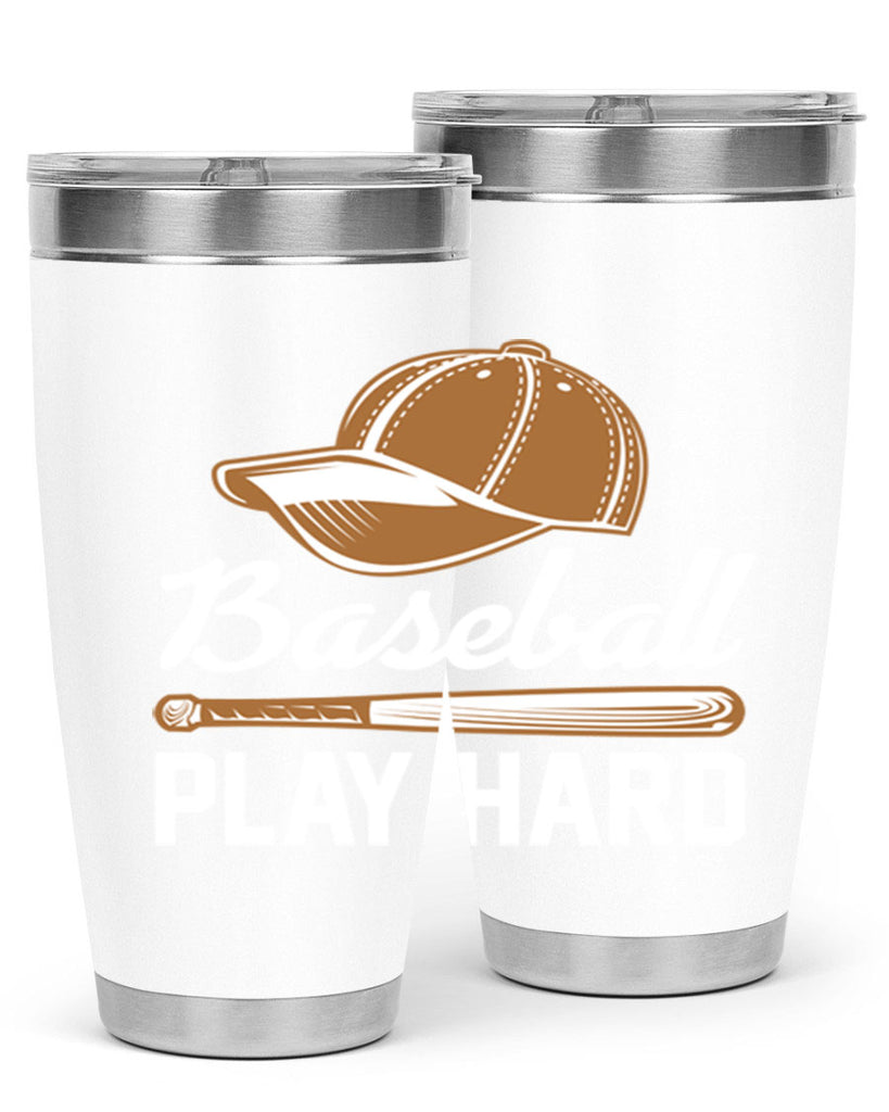 Baseball play 1444#- baseball- Tumbler