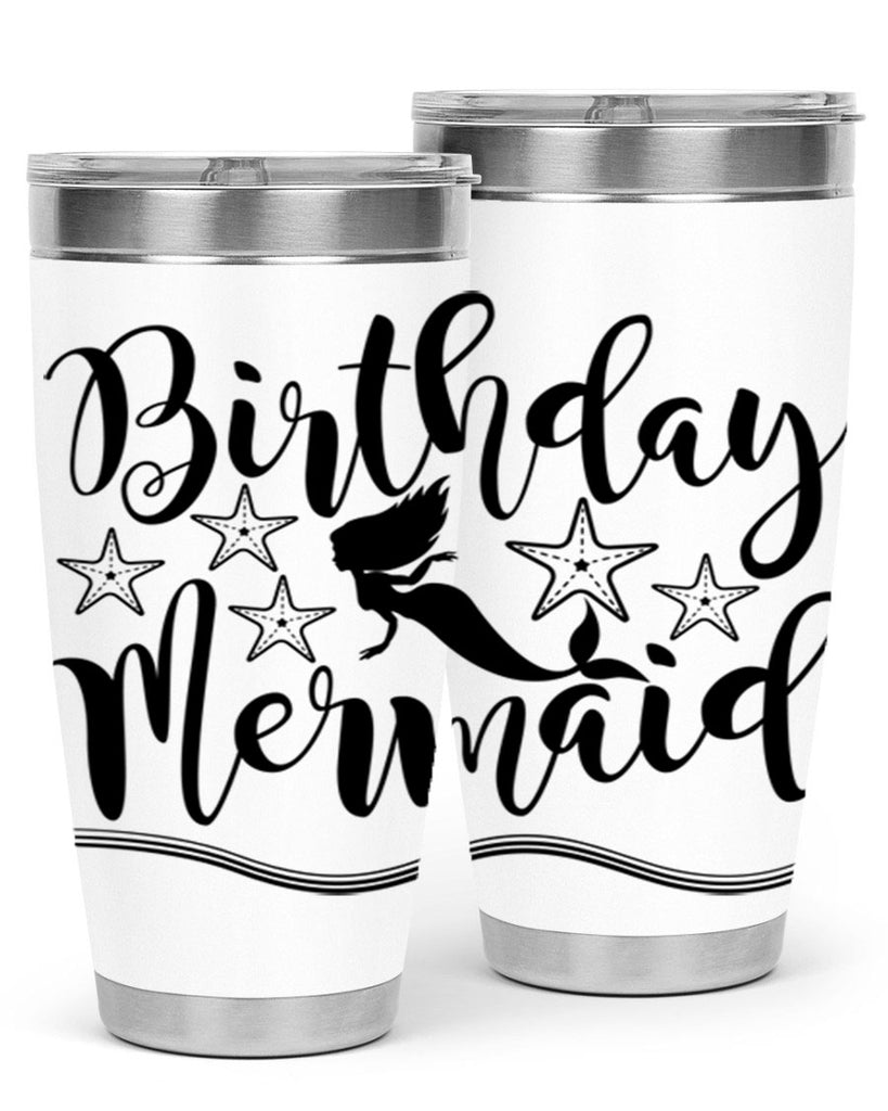 Birthday mermaid 77#- mermaid- Tumbler