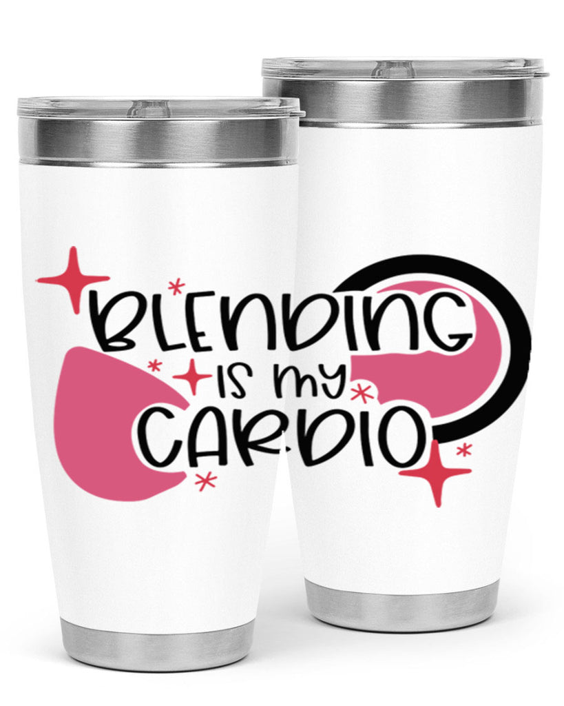 Blending Is My Cardio Style 128#- make up- Tumbler