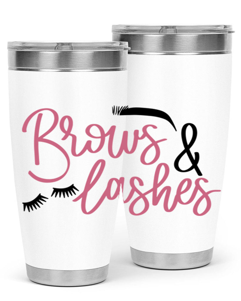 Brows Lashes Style 122#- make up- Tumbler
