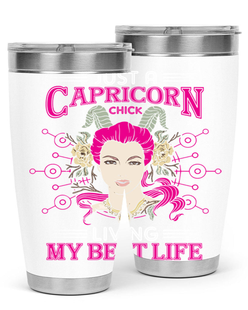 Capricorn chick 193#- zodiac- Tumbler