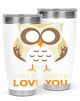 Cute Owl Always Love You A TurtleRabbit 3#- owl- Tumblers