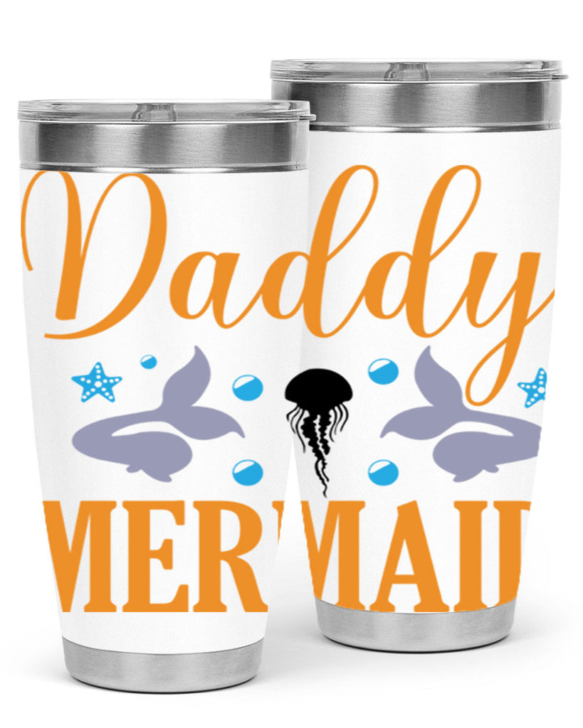 Daddy Mermaid Design 113#- mermaid- Tumbler