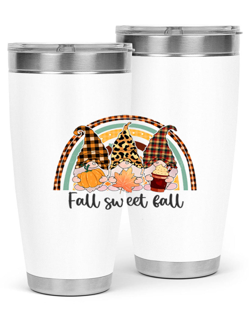 FallSweetFallGnomeRainbow 162#- fall- Tumbler