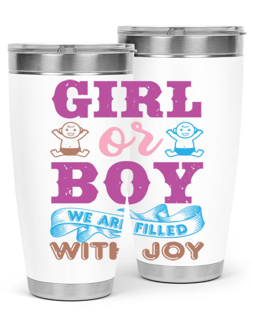 Girl or boy we are filled with joy Style 38#- baby shower- tumbler