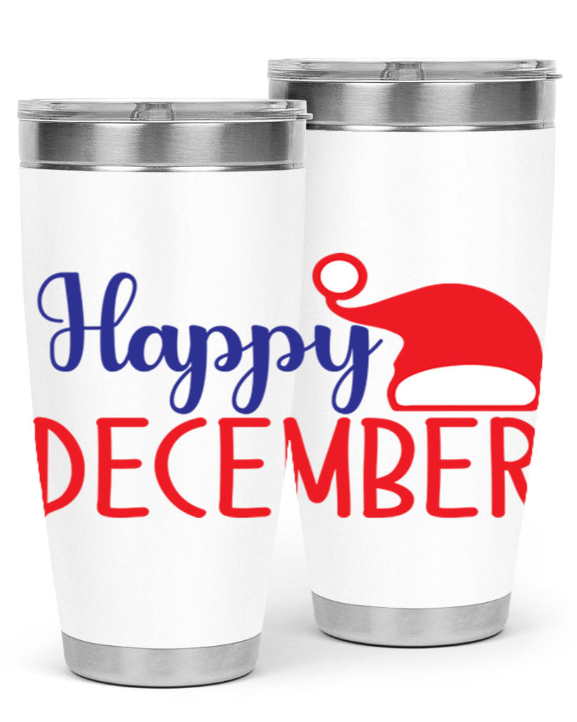 Happy December 135#- winter- Tumbler