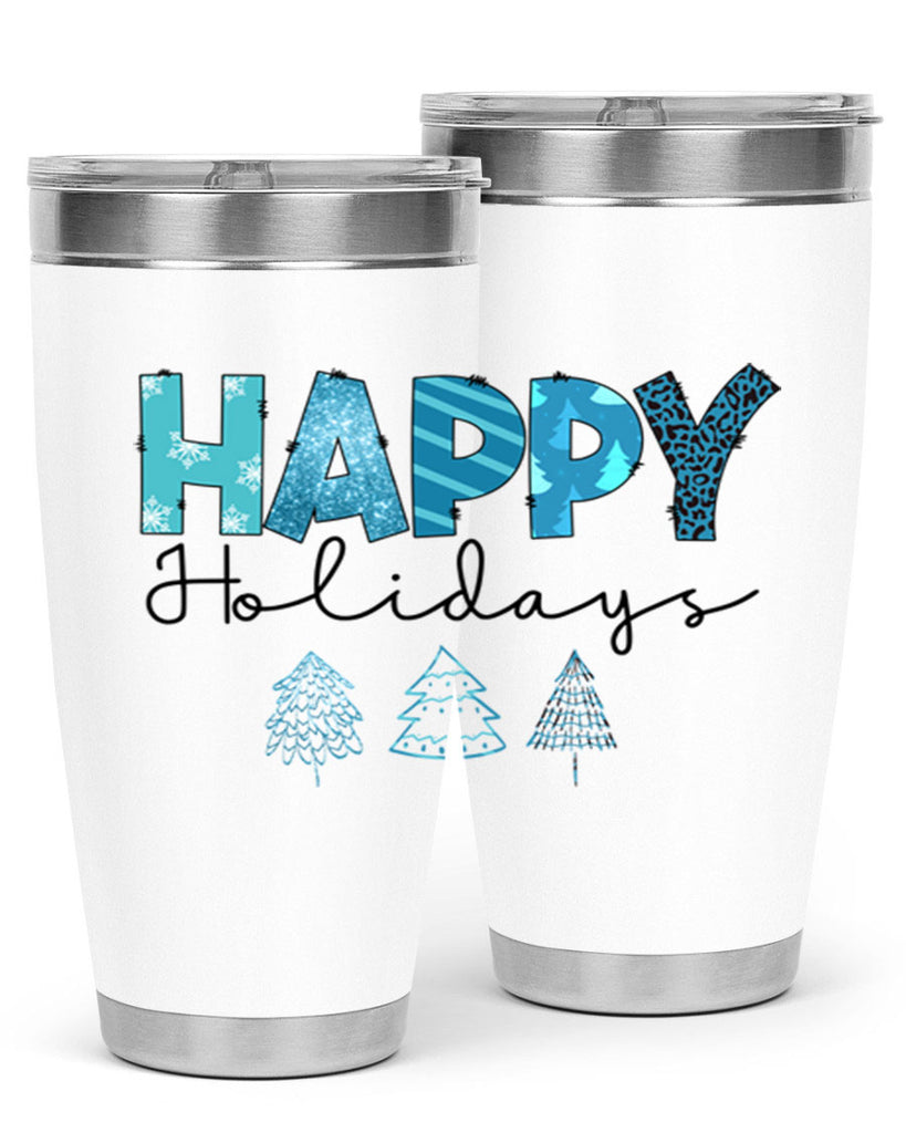 Happy Holidays 140#- winter- Tumbler