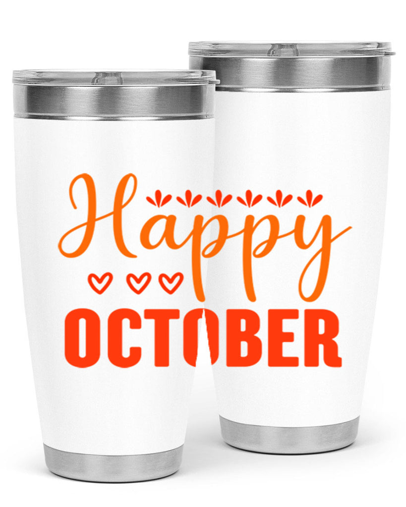 Happy October Design 237#- fall- Tumbler