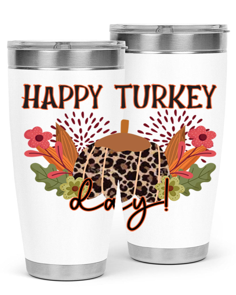 Happy turkey day 253#- fall- Tumbler