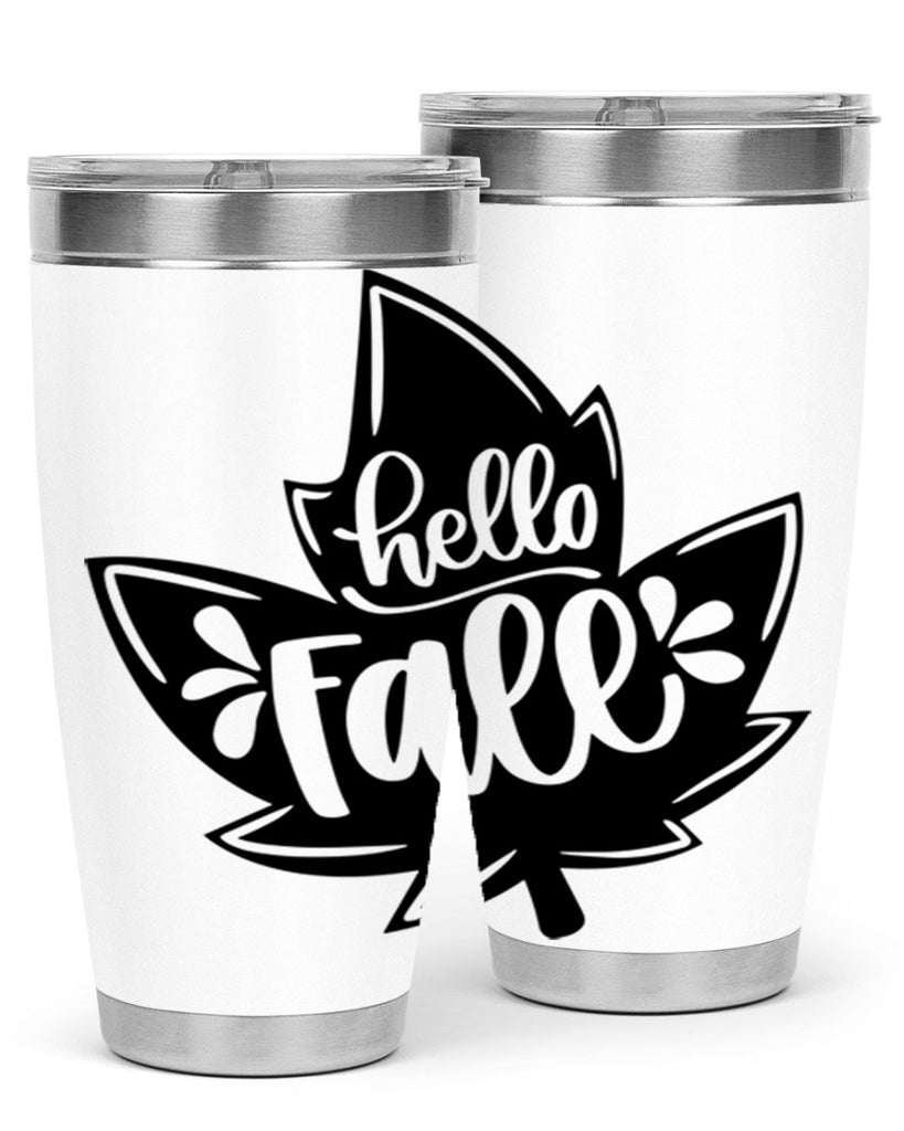 Hello Fall 494#- fall- Tumbler