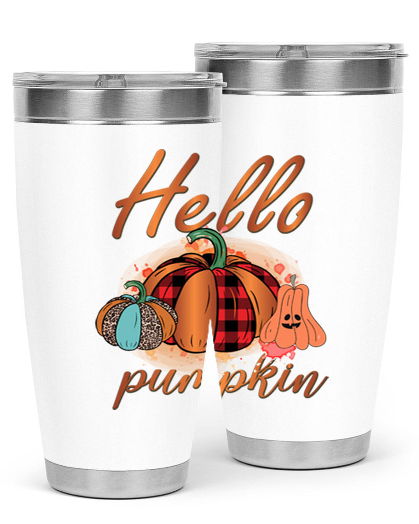 Hello Pumpkin 284#- fall- Tumbler