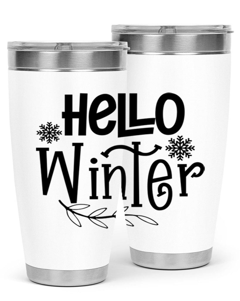 Hello Winter 168#- winter- Tumbler