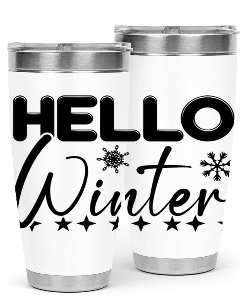 Hello winter 183#- winter- Tumbler