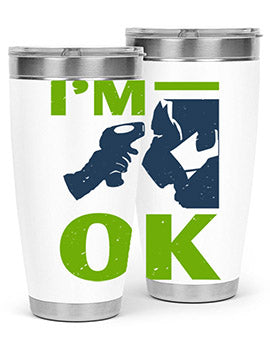 Im ok Style 30#- corona virus- Tumbler