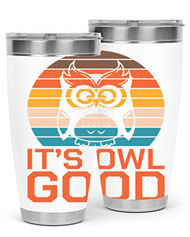 Its Owl Good Retro Owl A TurtleRabbit 10#- owl- Tumblers