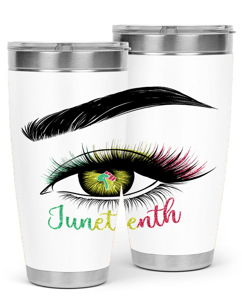 Juneteenth 1865 GirlS Eye 3#- Juneteenth- tumbler