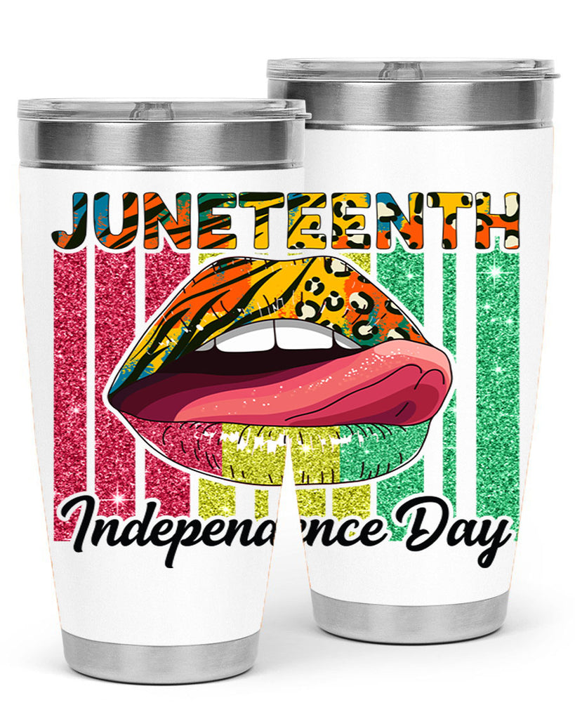 Juneteenth Independence Day Sexy Lip Png 11#- Juneteenth- tumbler