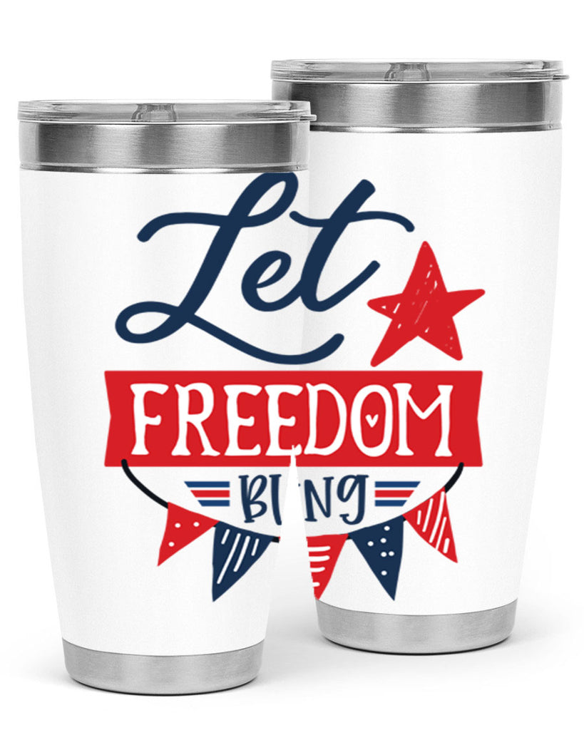 Let freedom bling Style 78#- Fourt Of July- Tumbler