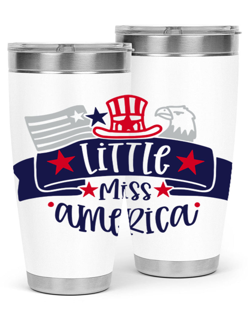 Little Miss America Style 162#- Fourt Of July- Tumbler