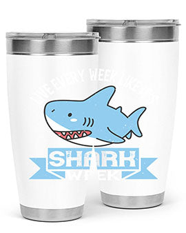 Live every week like it’s shark week Style 54#- shark  fish- Tumbler