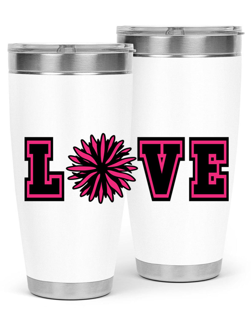 Love 694#- cheer- Tumbler