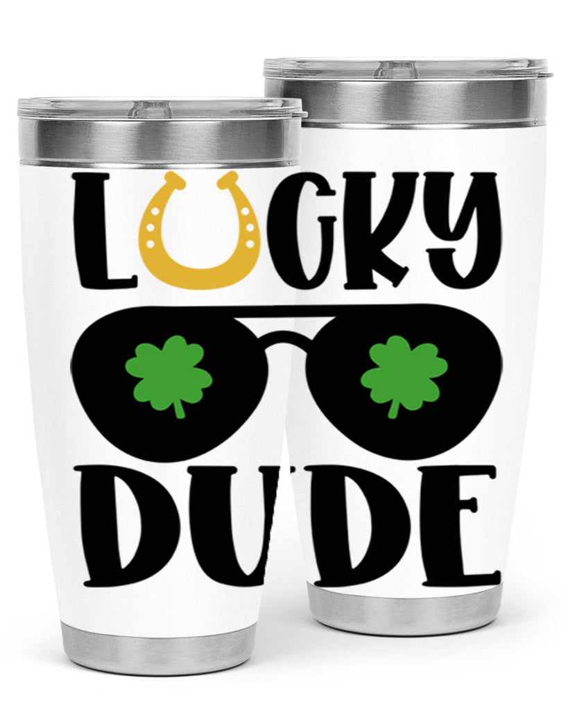 Lucky Dude Style 57#- St Patricks Day- Tumbler