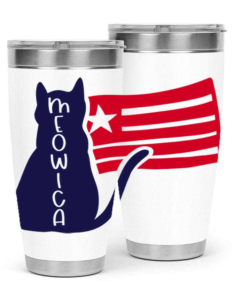 Meowica Style 166#- Fourt Of July- Tumbler