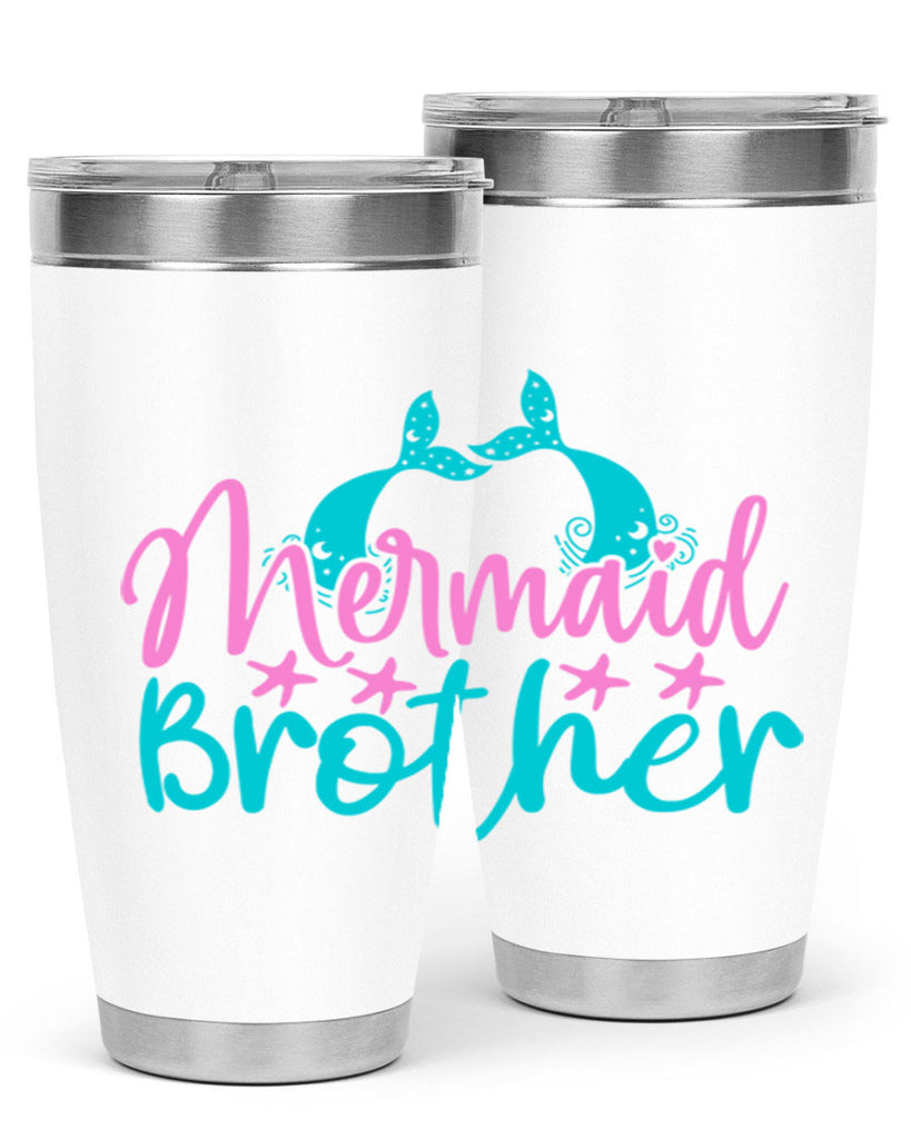 Mermaid Brother 354#- mermaid- Tumbler