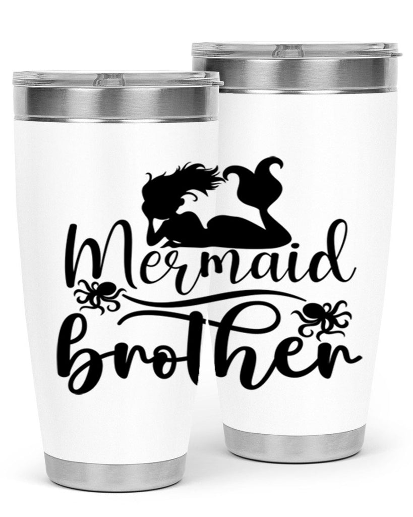 Mermaid Brother 355#- mermaid- Tumbler
