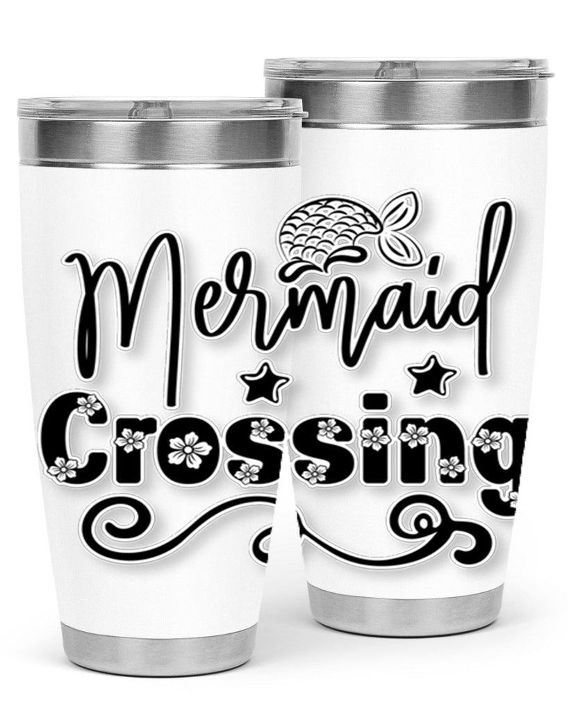 Mermaid Crossing 400#- mermaid- Tumbler