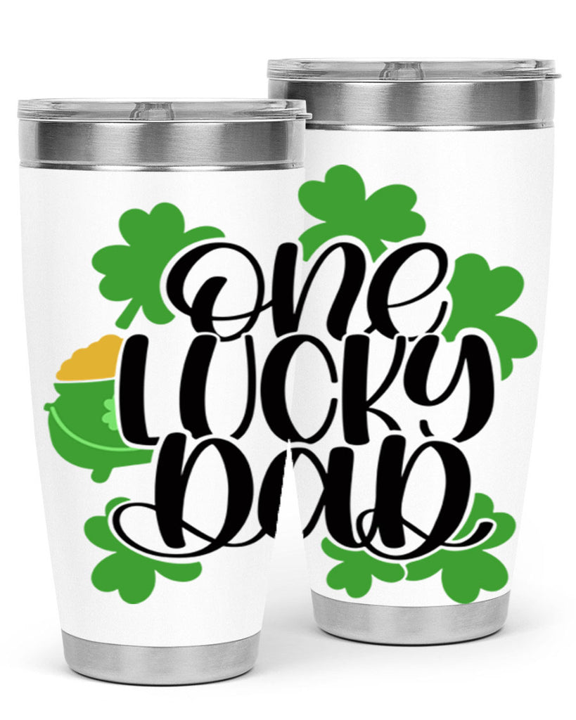 One Lucky Dad Style 43#- St Patricks Day- Tumbler