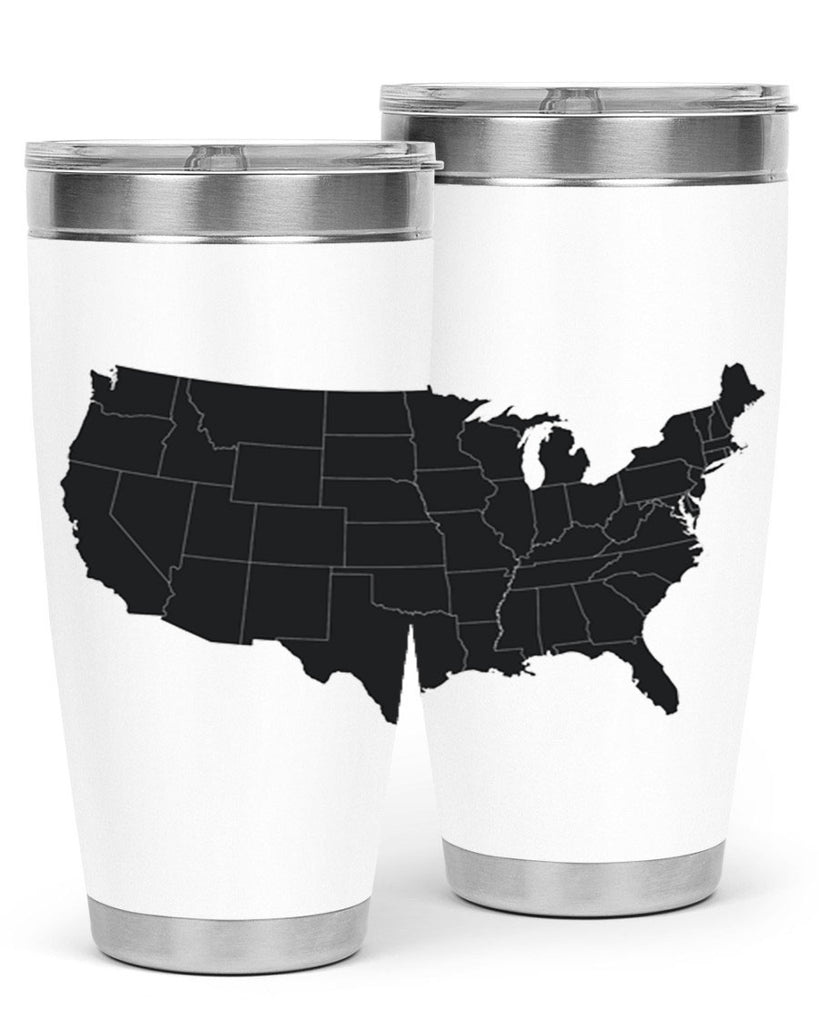 Separate Color Map Style 71#- Fourt Of July- Tumbler
