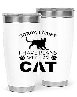 Sorry I Cant Style 116#- cat- Tumbler