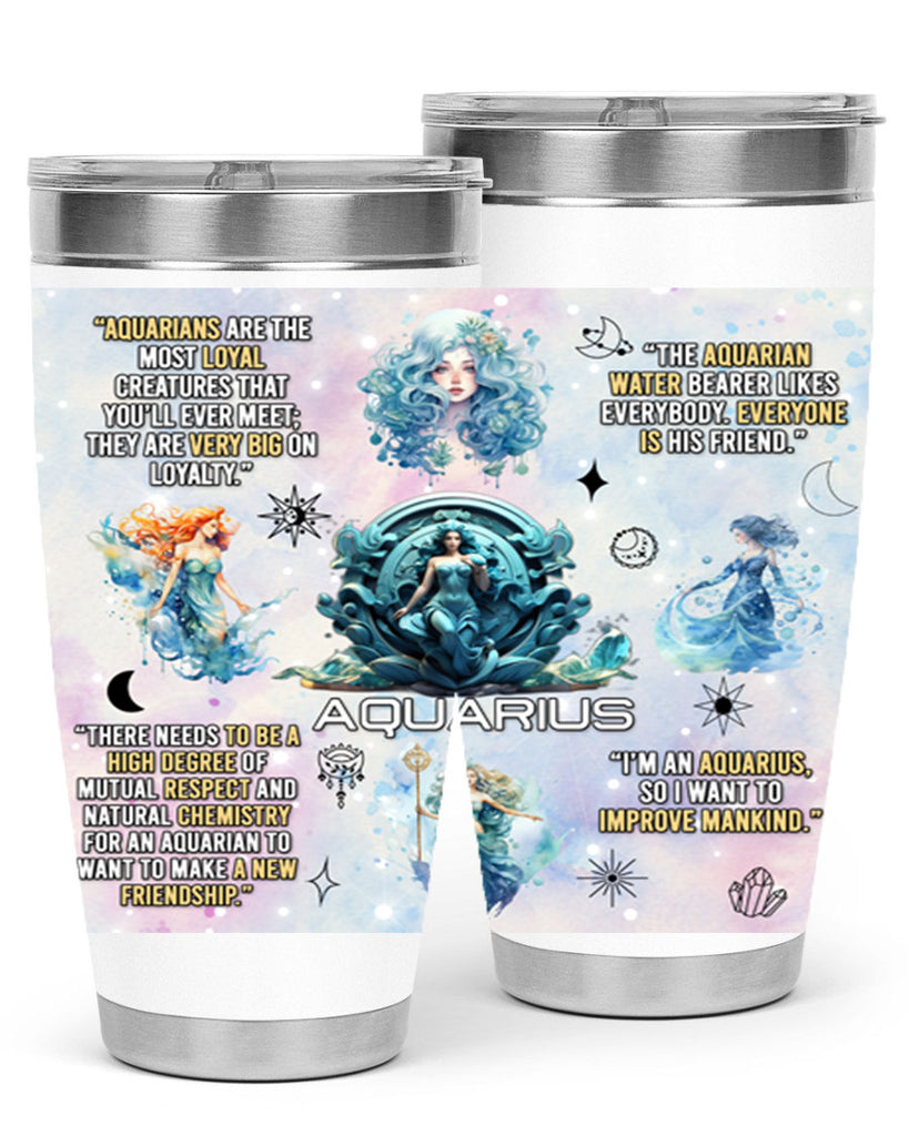 StraightAquarius 468#- zodiac- Tumbler