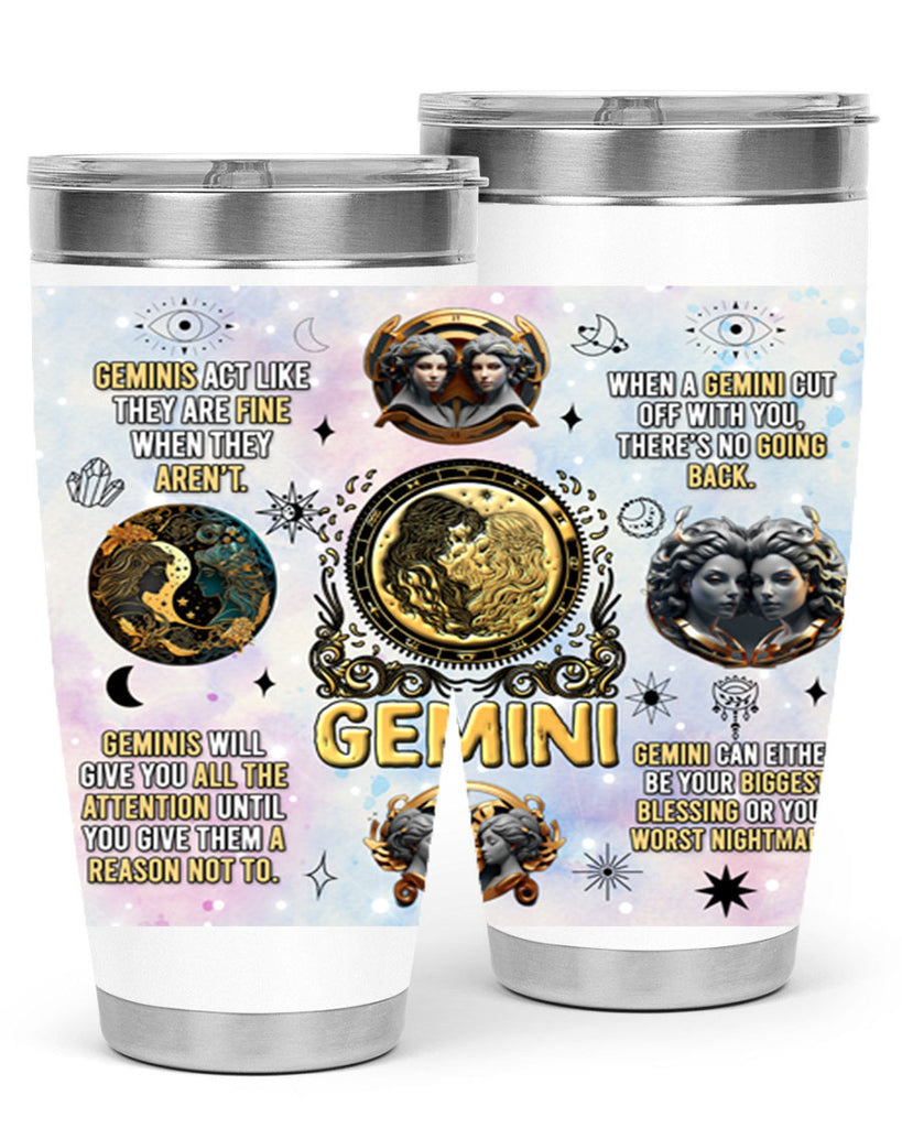 StraightGemini 472#- zodiac- Tumbler