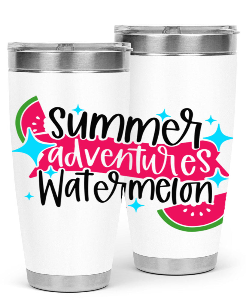 Summer Adventures Watermelon Style 23#- summer- Tumbler
